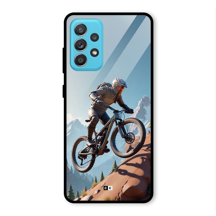 Mountain Rider Glass Back Case for Galaxy A52s 5G
