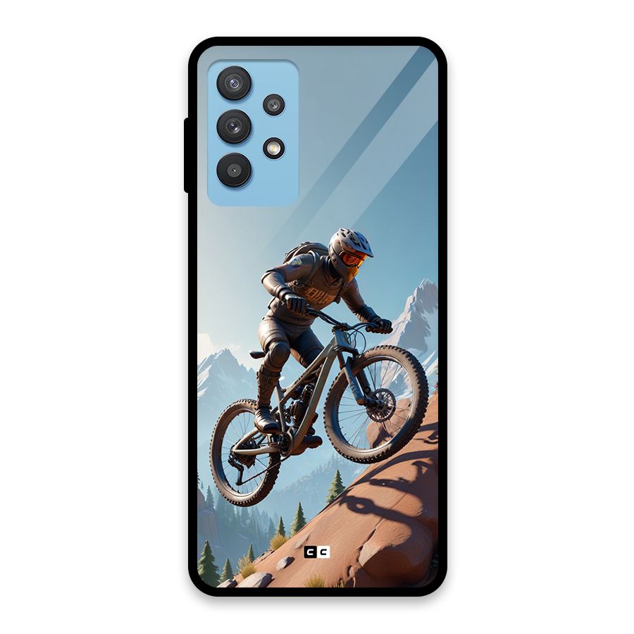 Mountain Rider Glass Back Case for Galaxy M32 5G