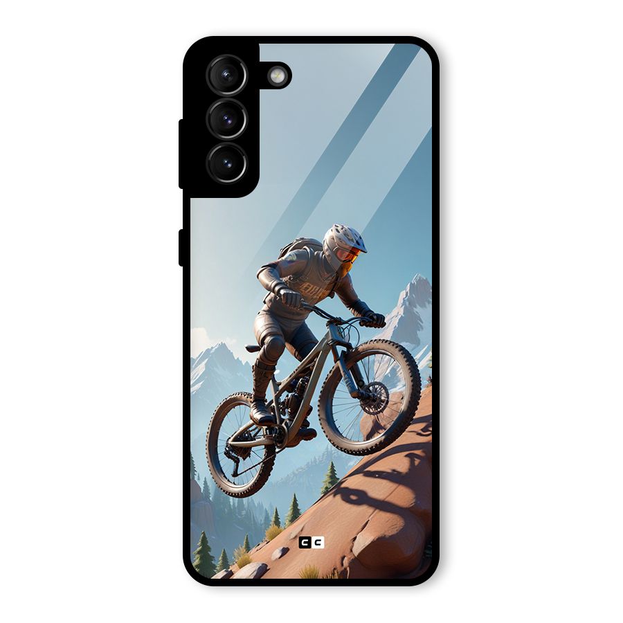 Mountain Rider Glass Back Case for Galaxy S21 Plus