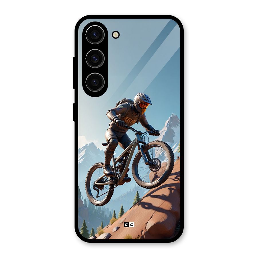 Mountain Rider Glass Back Case for Galaxy S23
