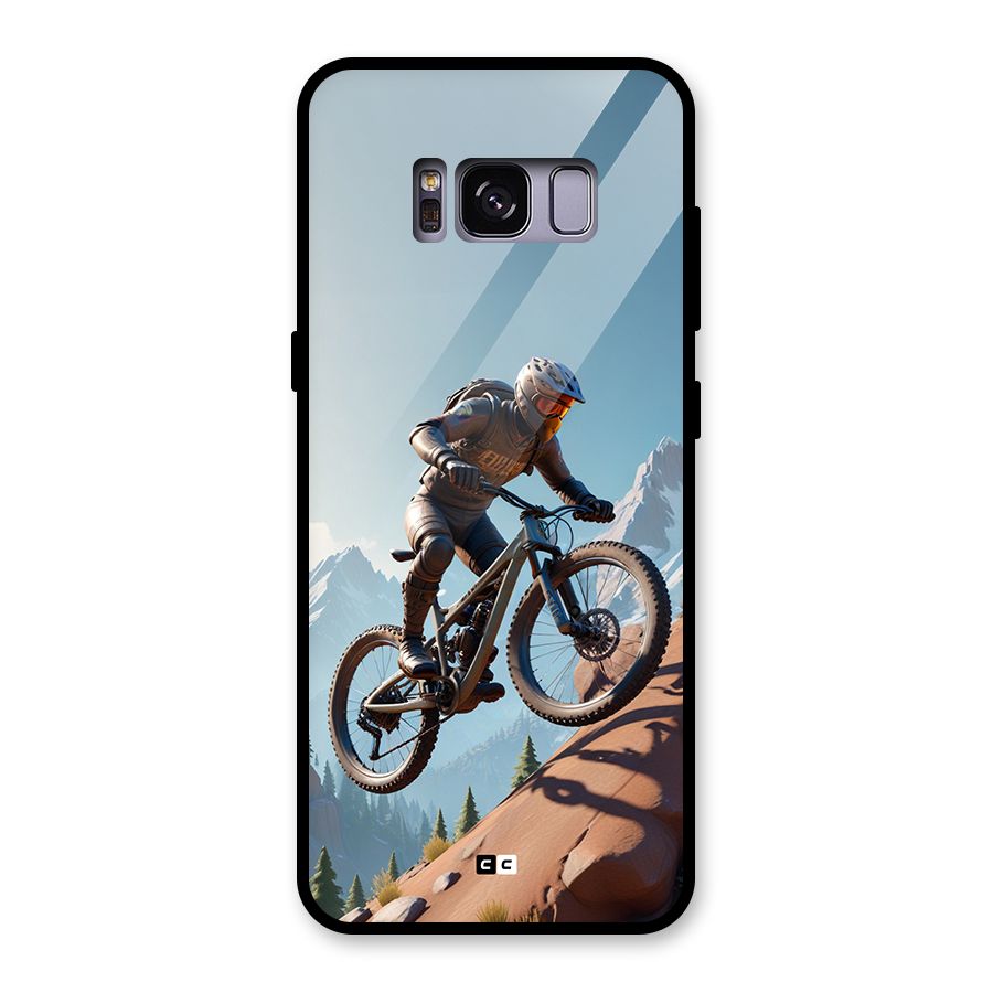 Mountain Rider Glass Back Case for Galaxy S8