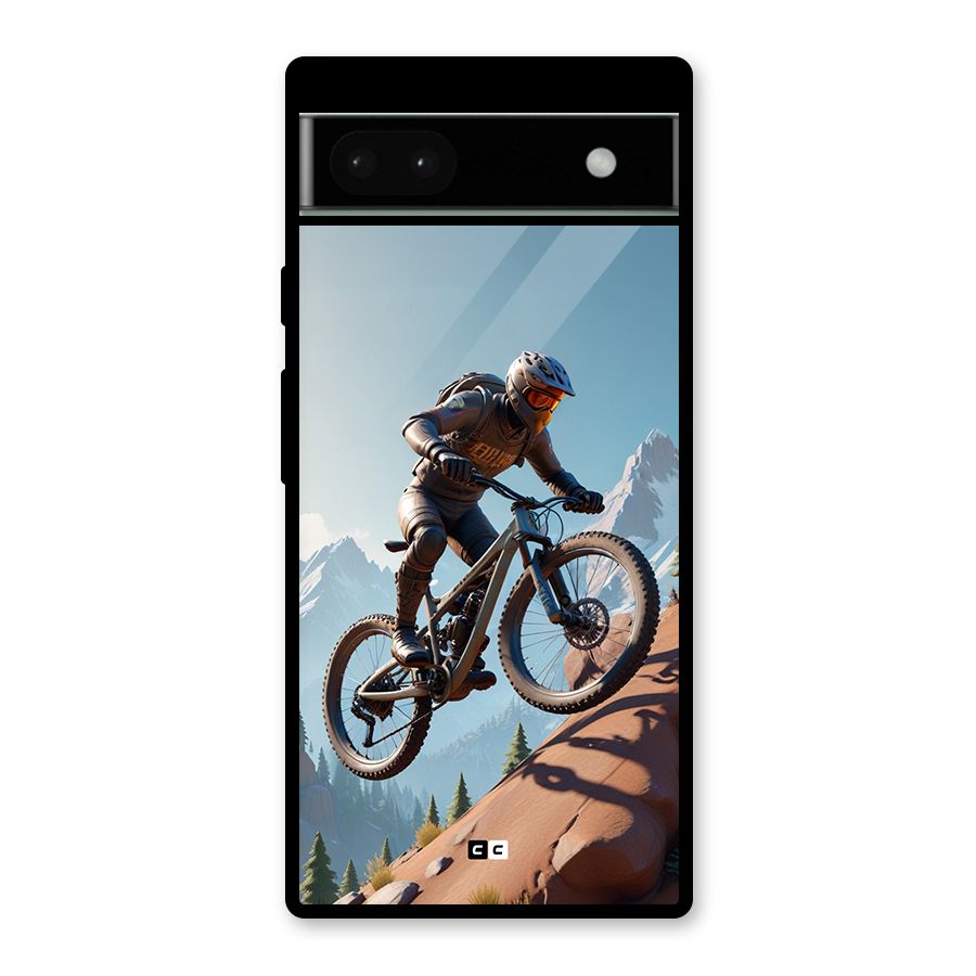 Mountain Rider Glass Back Case for Google Pixel 6a
