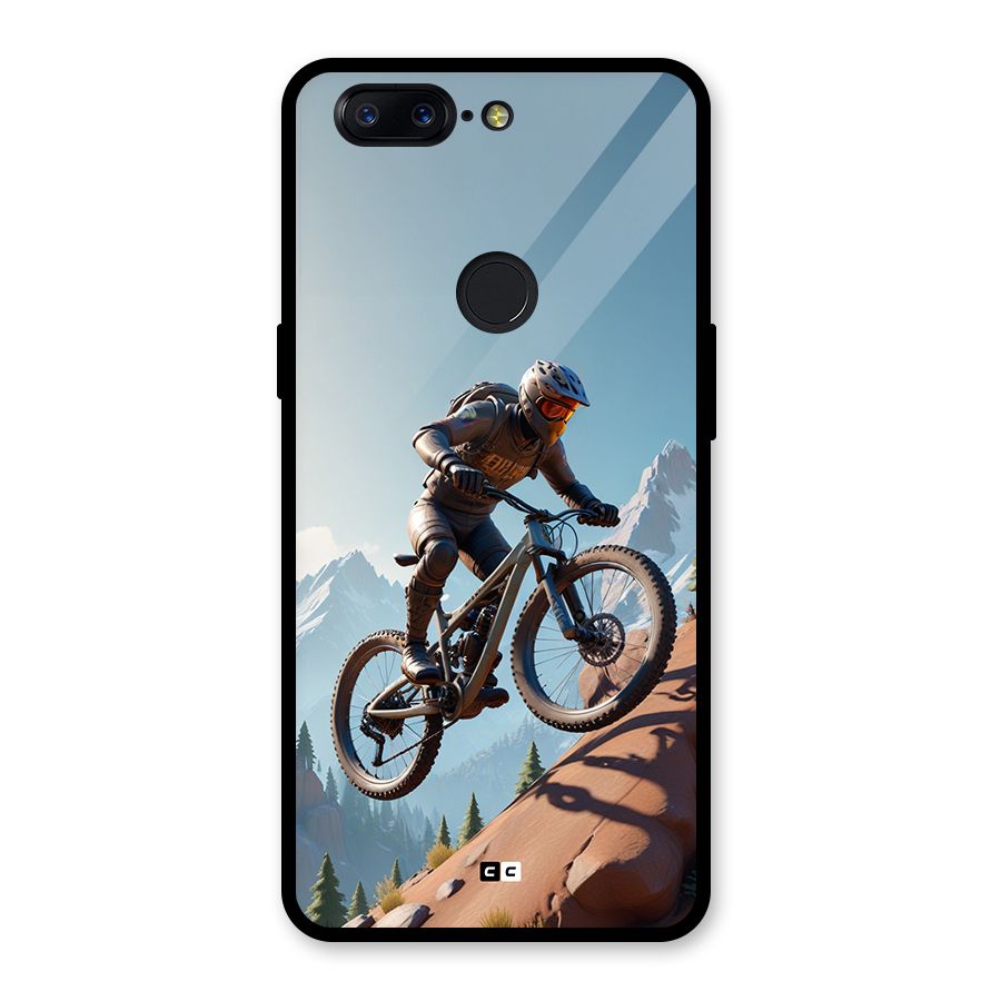 Mountain Rider Glass Back Case for OnePlus 5T