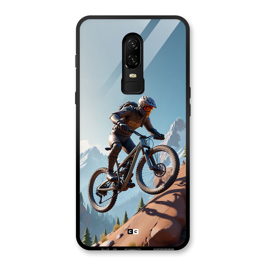 Mountain Rider Glass Back Case for OnePlus 6