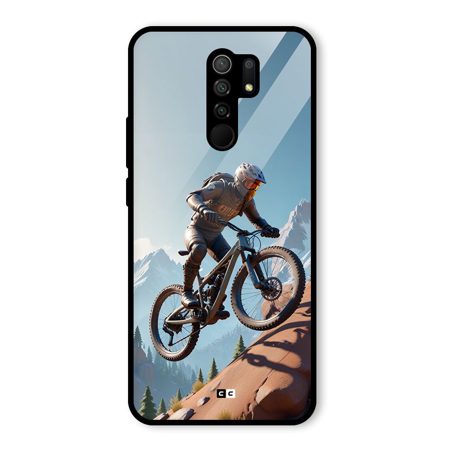 Mountain Rider Glass Back Case for Poco M2