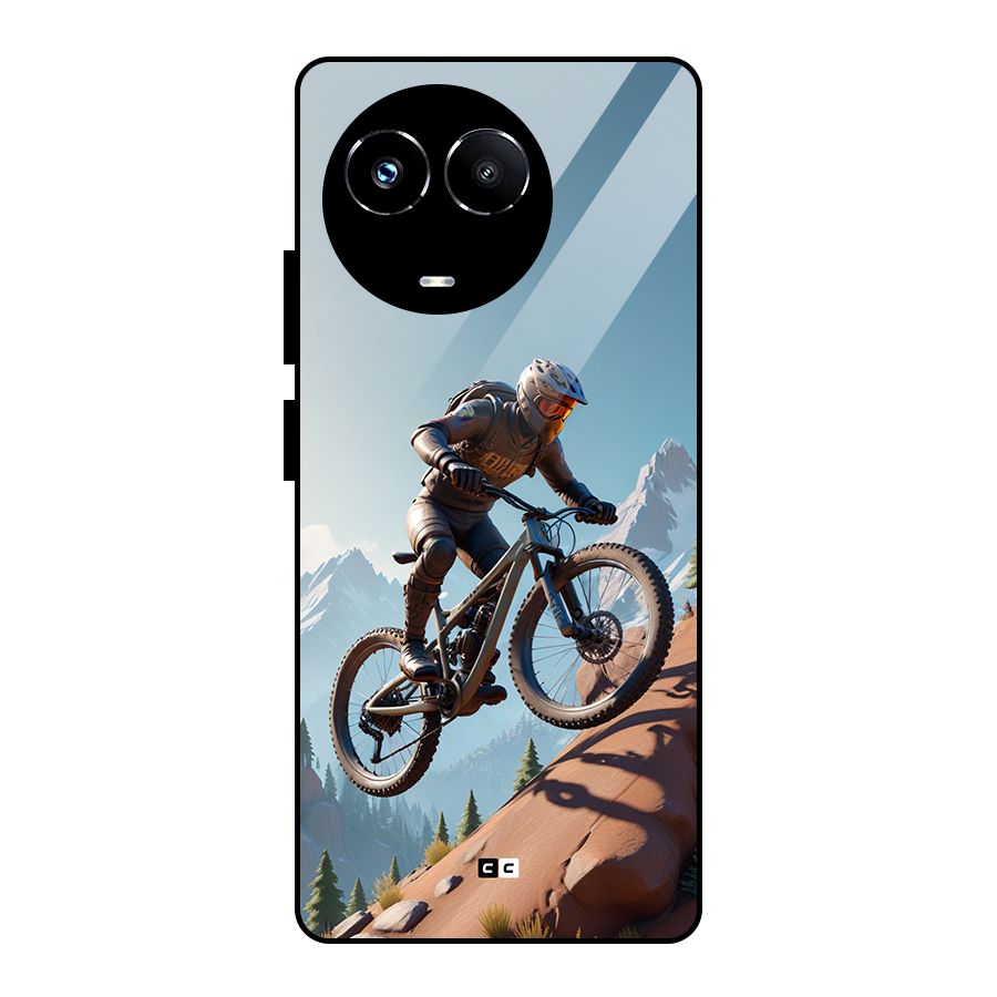 Mountain Rider Glass Back Case for Realme 11X