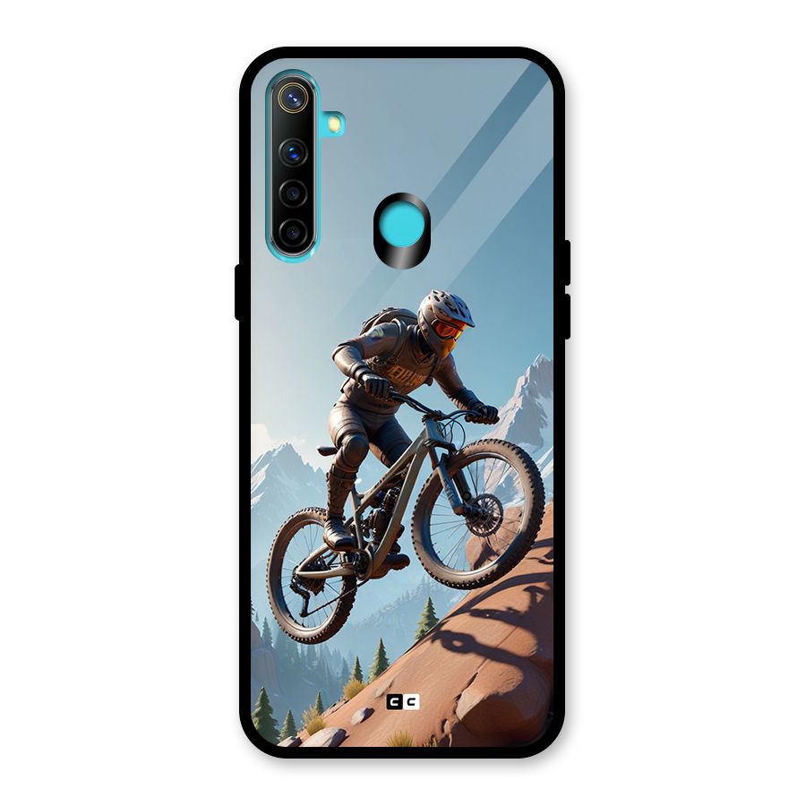 Mountain Rider Glass Back Case for Realme 5i