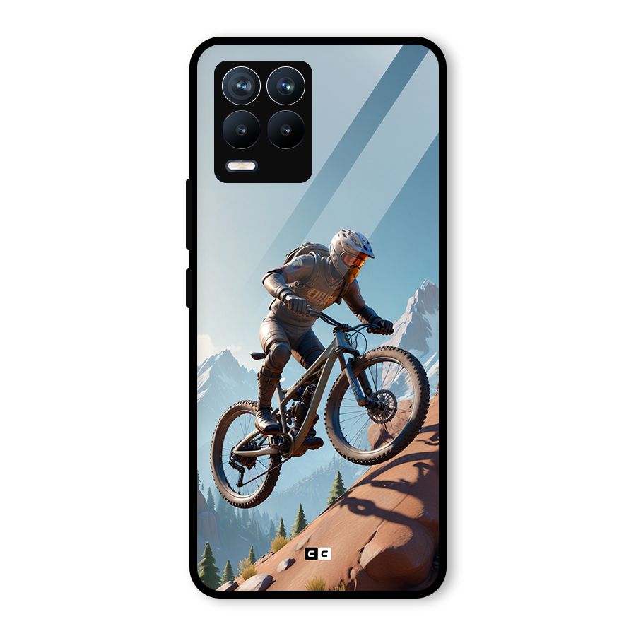 Mountain Rider Glass Back Case for Realme 8