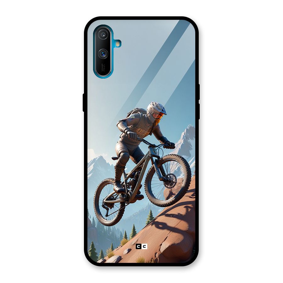 Mountain Rider Glass Back Case for Realme C3