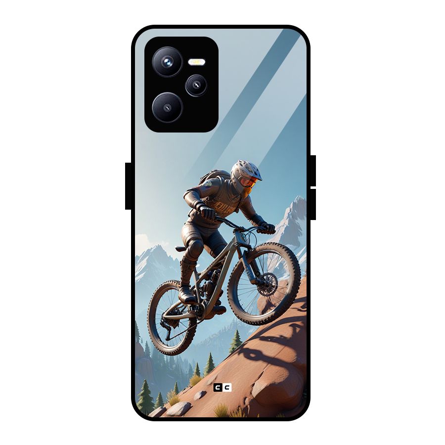 Mountain Rider Glass Back Case for Realme C35