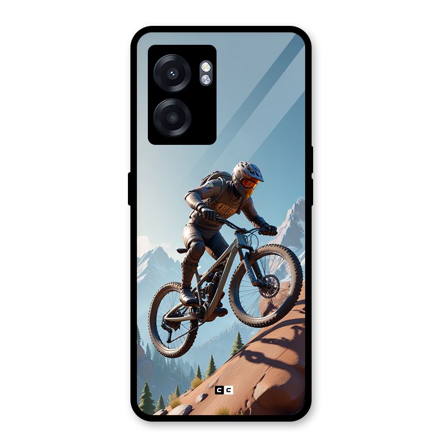 Mountain Rider Glass Back Case for Realme Narzo 50 5G