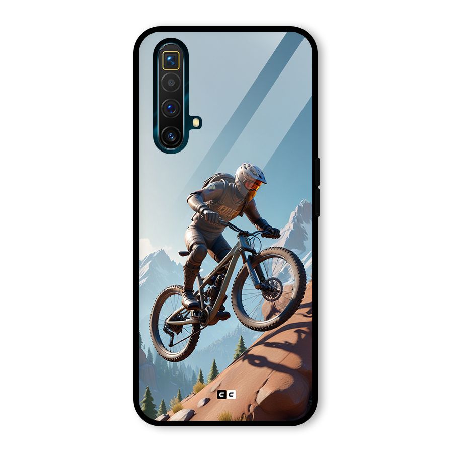 Mountain Rider Glass Back Case for Realme X3