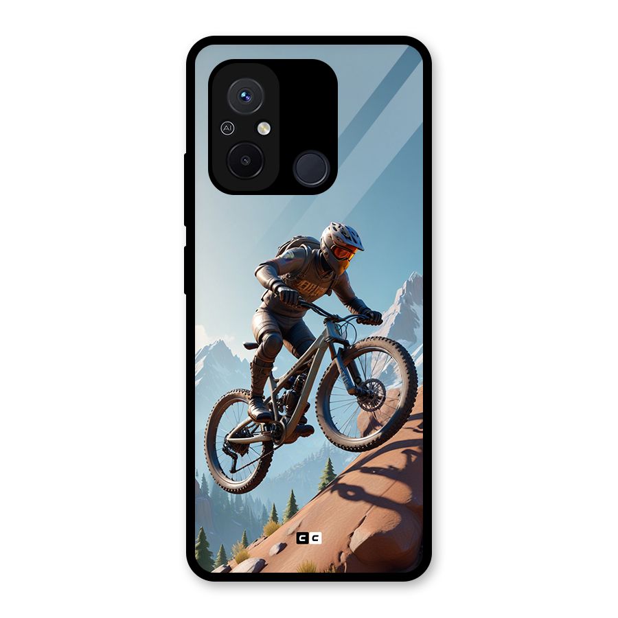 Mountain Rider Glass Back Case for Redmi 12C