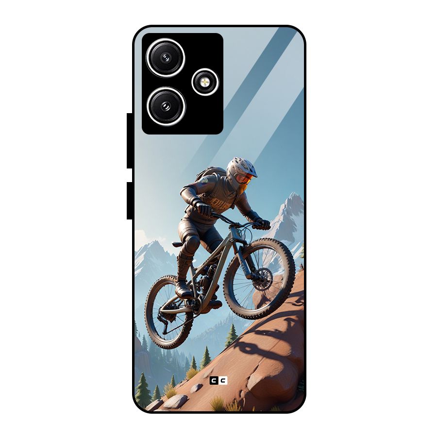 Mountain Rider Glass Back Case for Redmi 12 5G