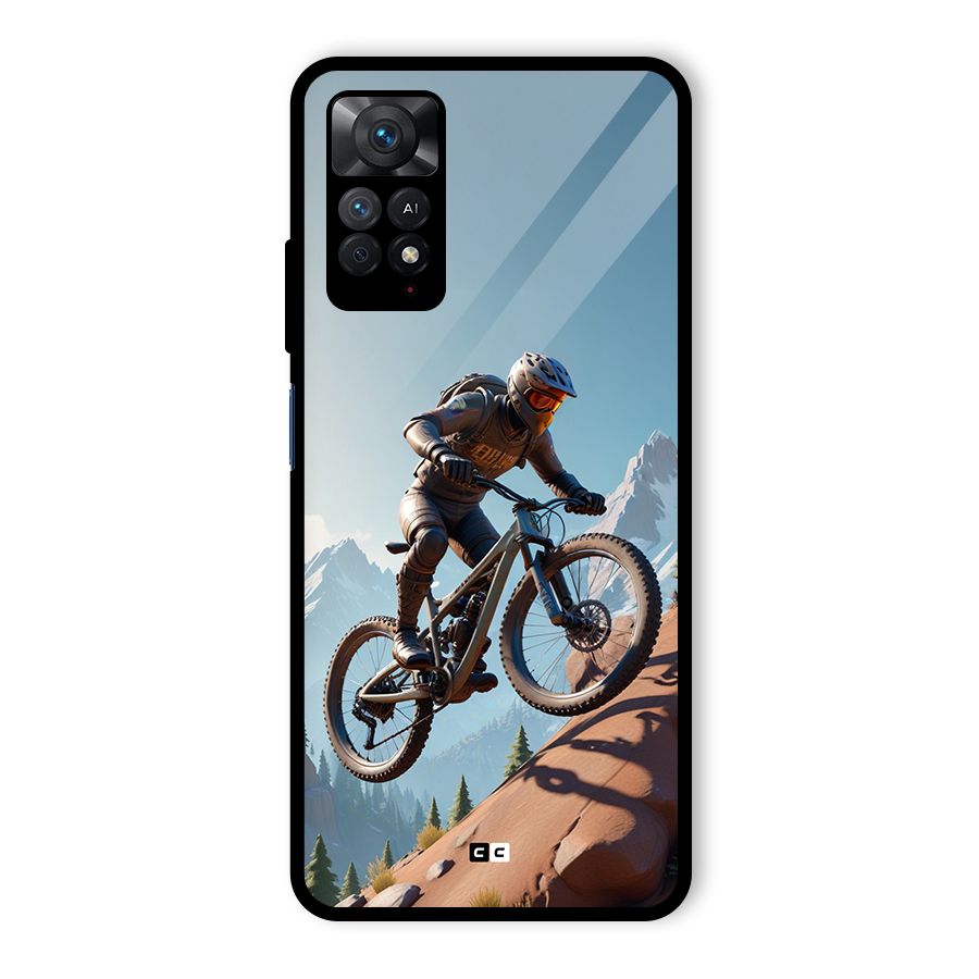Mountain Rider Glass Back Case for Redmi Note 11 Pro