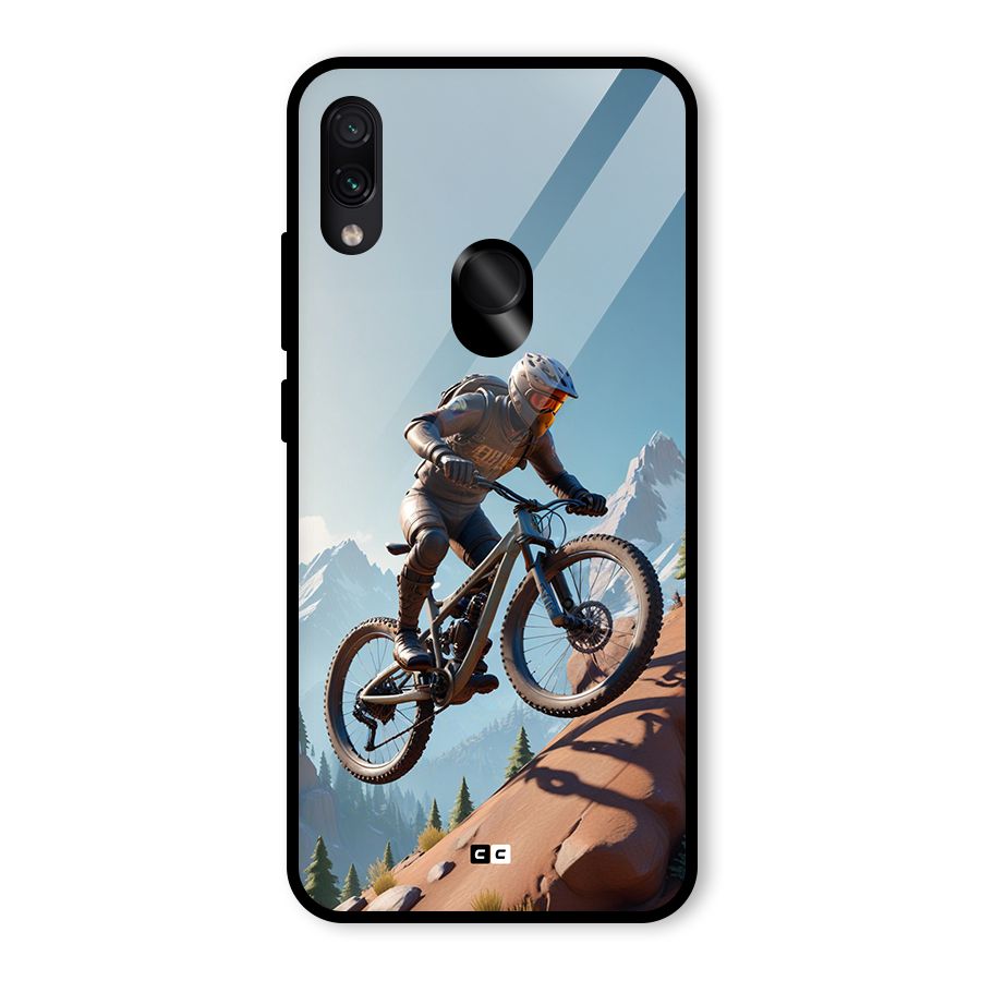 Mountain Rider Glass Back Case for Redmi Note 7 Pro