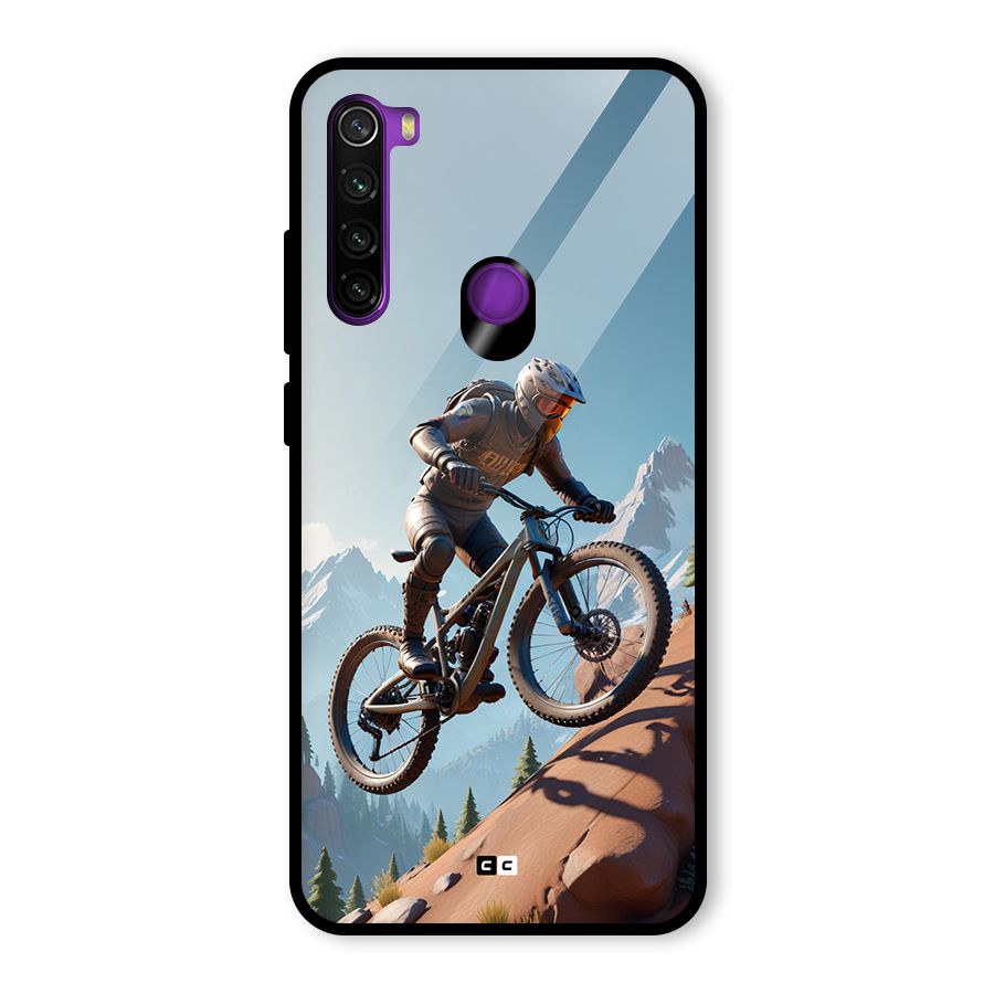 Mountain Rider Glass Back Case for Redmi Note 8