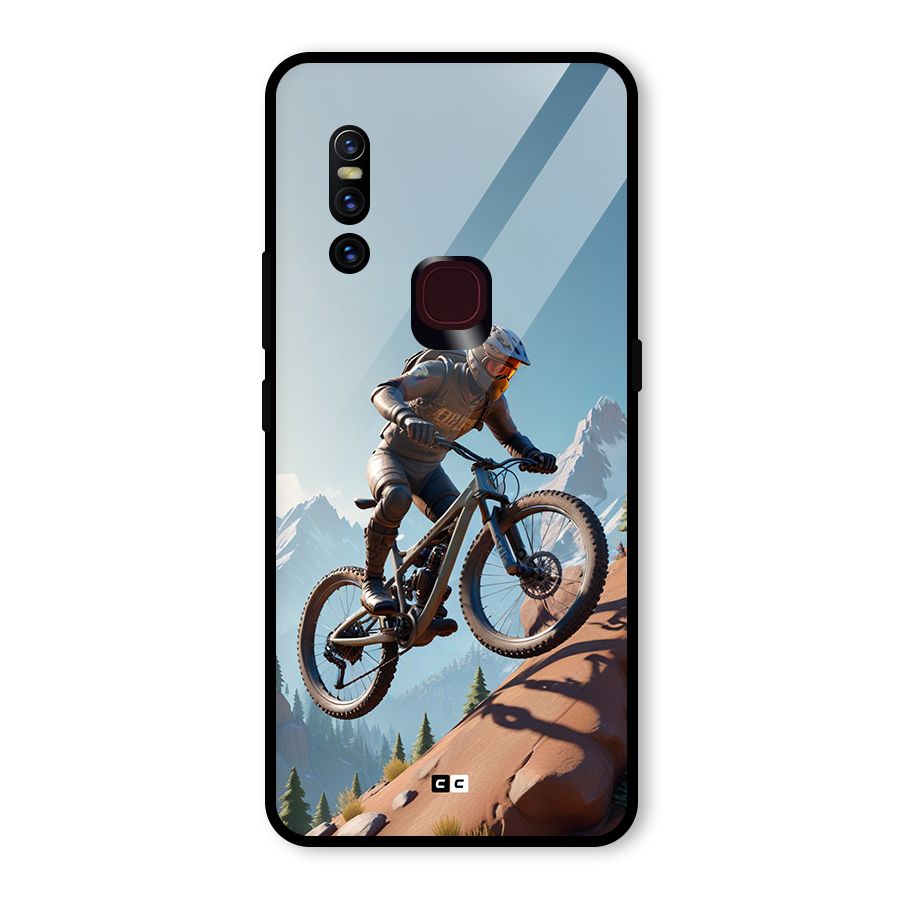 Mountain Rider Glass Back Case for Vivo V15