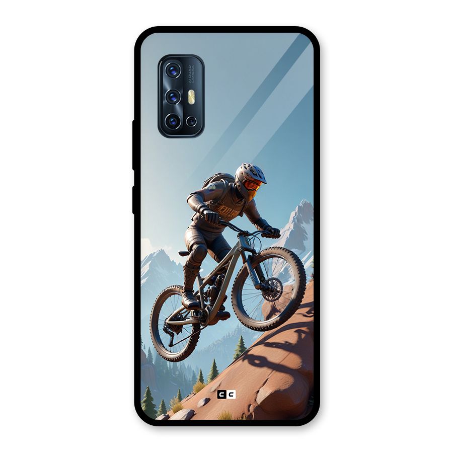 Mountain Rider Glass Back Case for Vivo V17