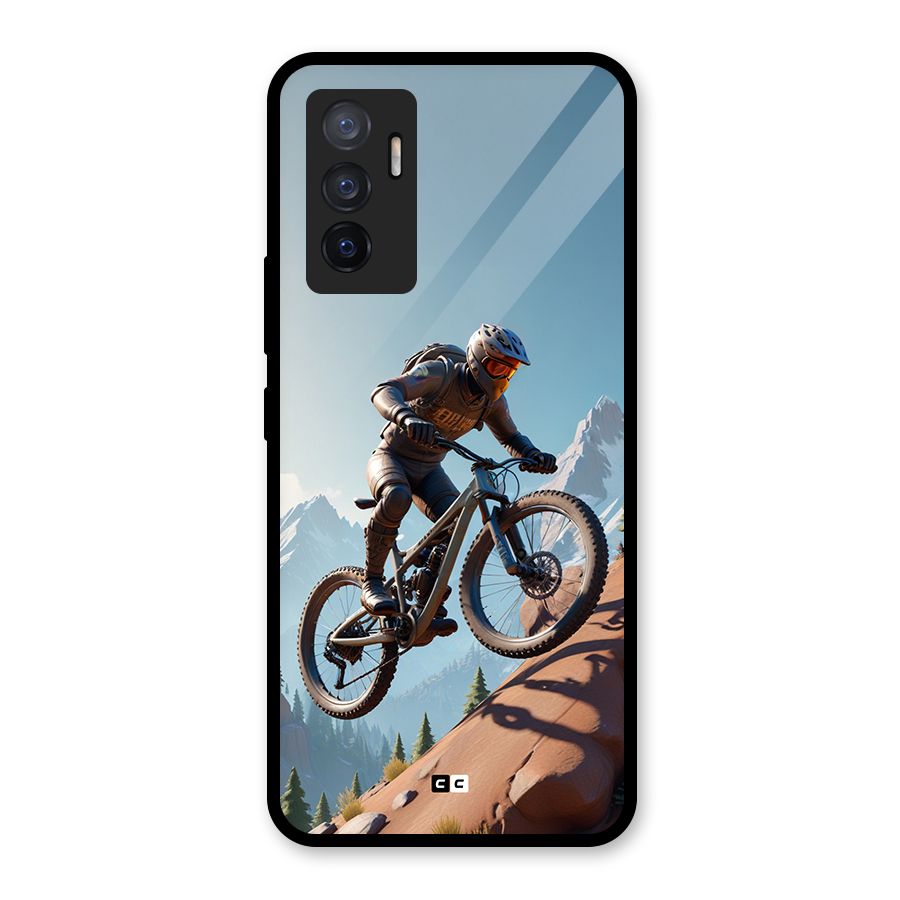 Mountain Rider Glass Back Case for Vivo V23e