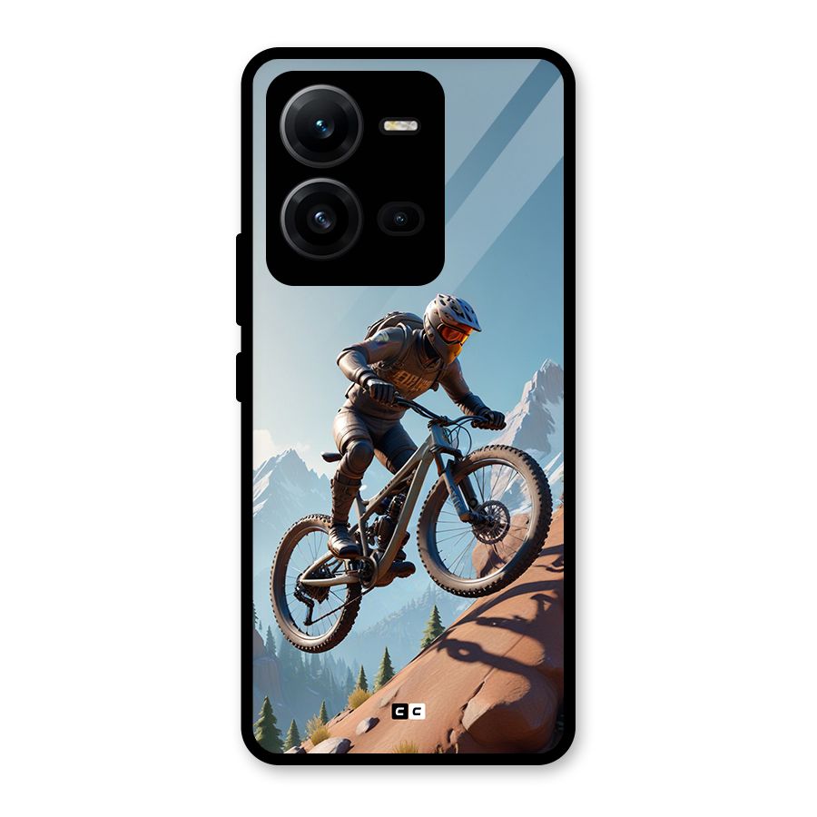 Mountain Rider Glass Back Case for Vivo V25