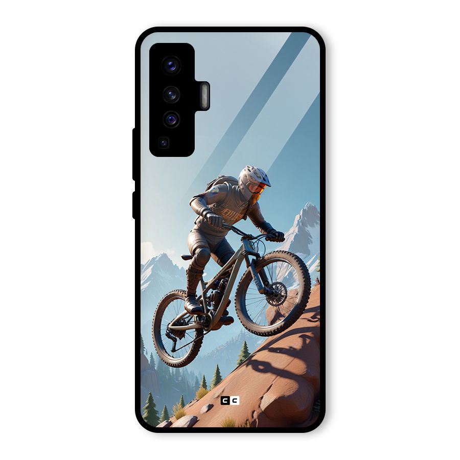 Mountain Rider Glass Back Case for Vivo X50