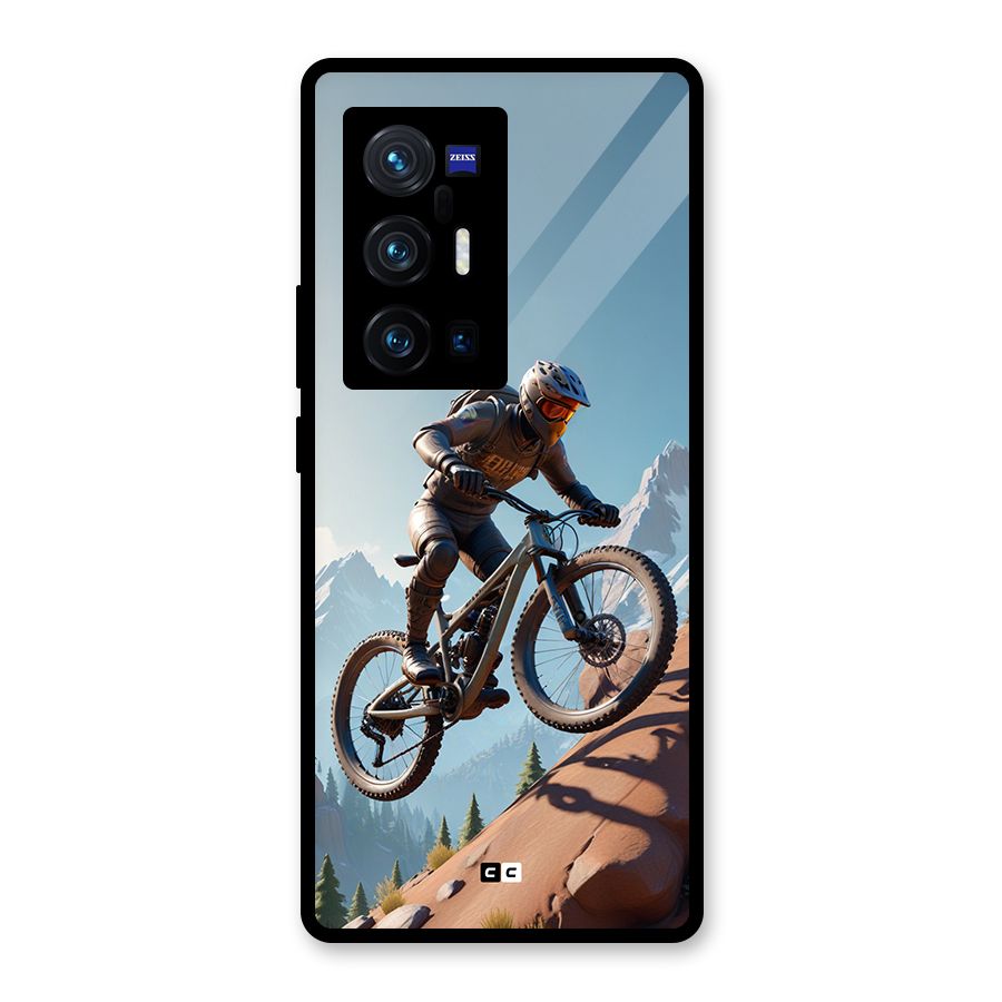 Mountain Rider Glass Back Case for Vivo X70 Pro Plus