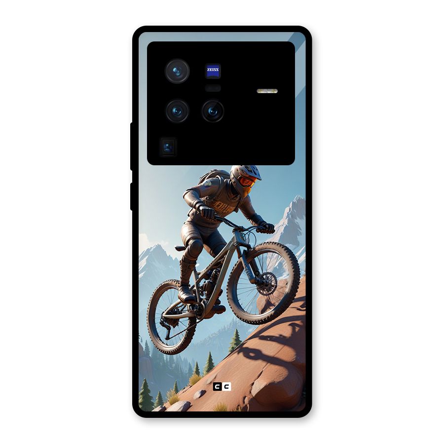 Mountain Rider Glass Back Case for Vivo X80 Pro