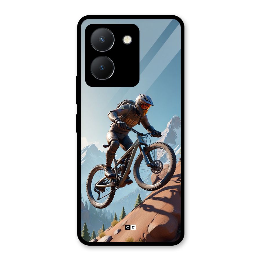 Mountain Rider Glass Back Case for Vivo Y36