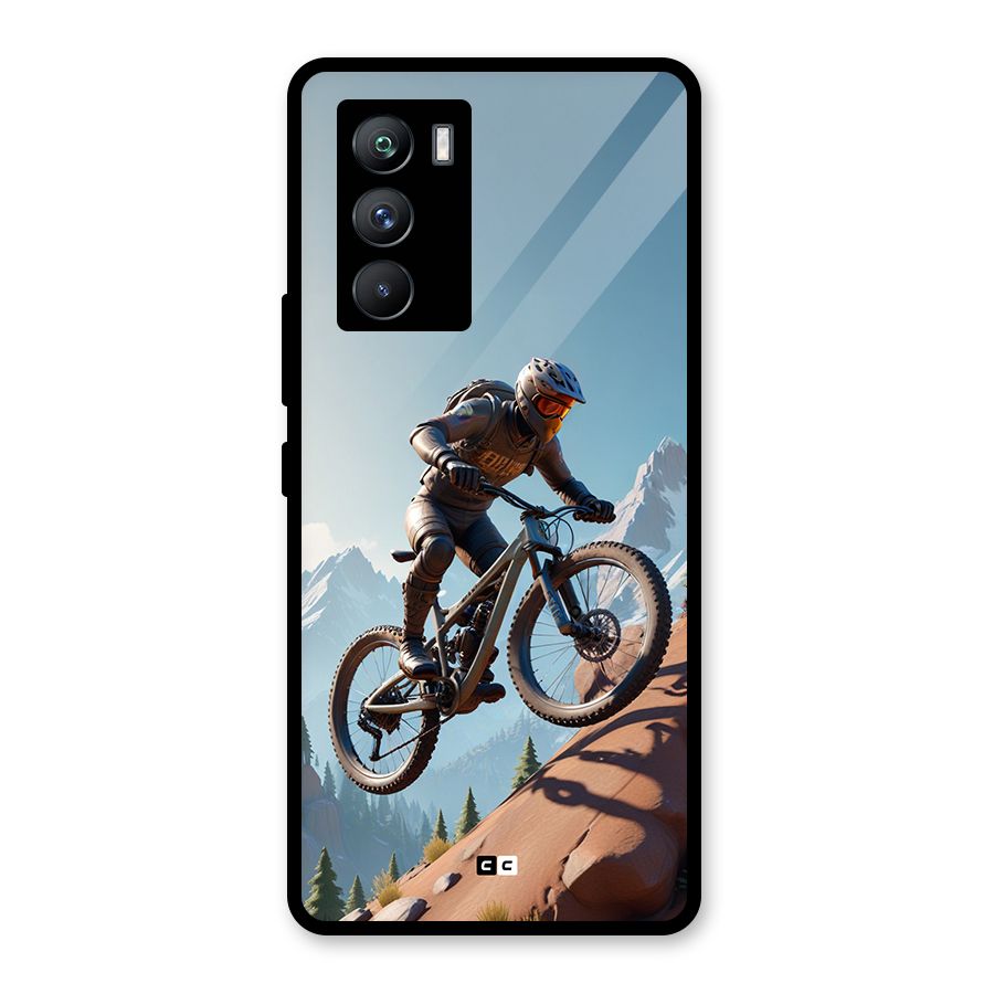 Mountain Rider Glass Back Case for Vivo iQOO 9 SE