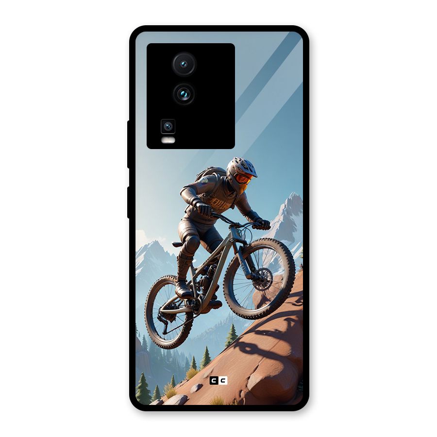 Mountain Rider Glass Back Case for Vivo iQOO Neo 7 Pro