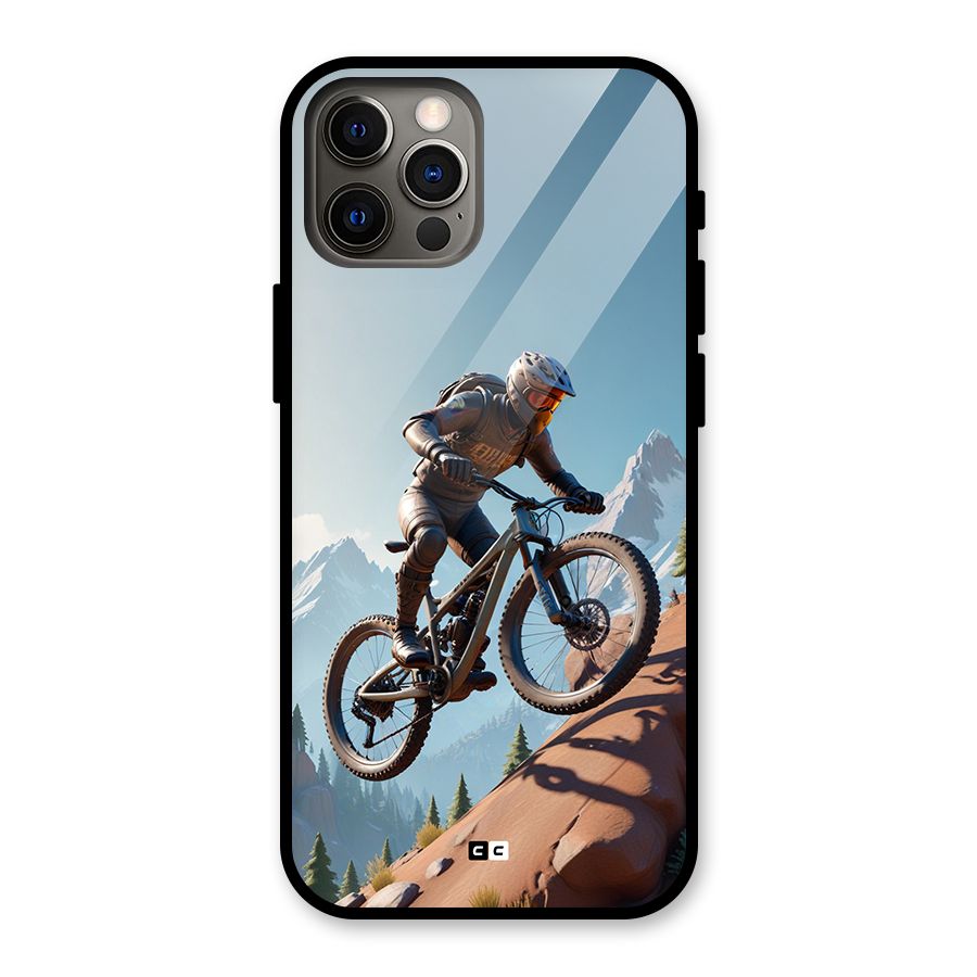 Mountain Rider Glass Back Case for iPhone 12 Pro