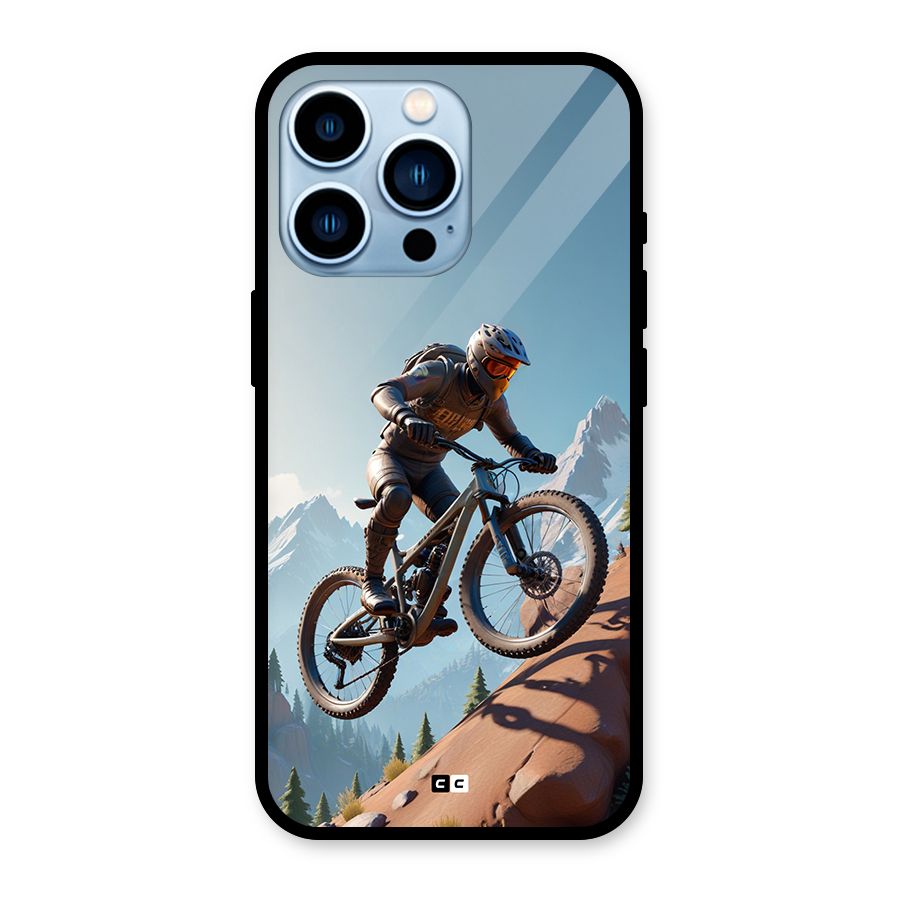 Mountain Rider Glass Back Case for iPhone 13 Pro