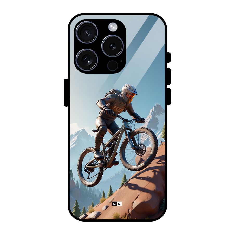 Mountain Rider Glass Back Case for iPhone 15 Pro