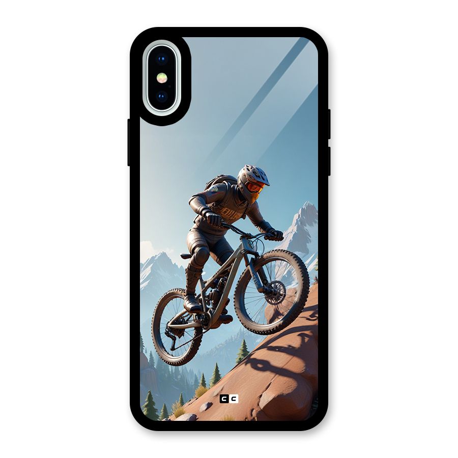 Mountain Rider Glass Back Case for iPhone XS