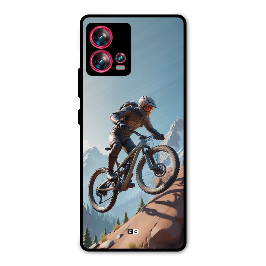 Mountain Rider Metal Back Case for Motorola Edge 30 Fusion