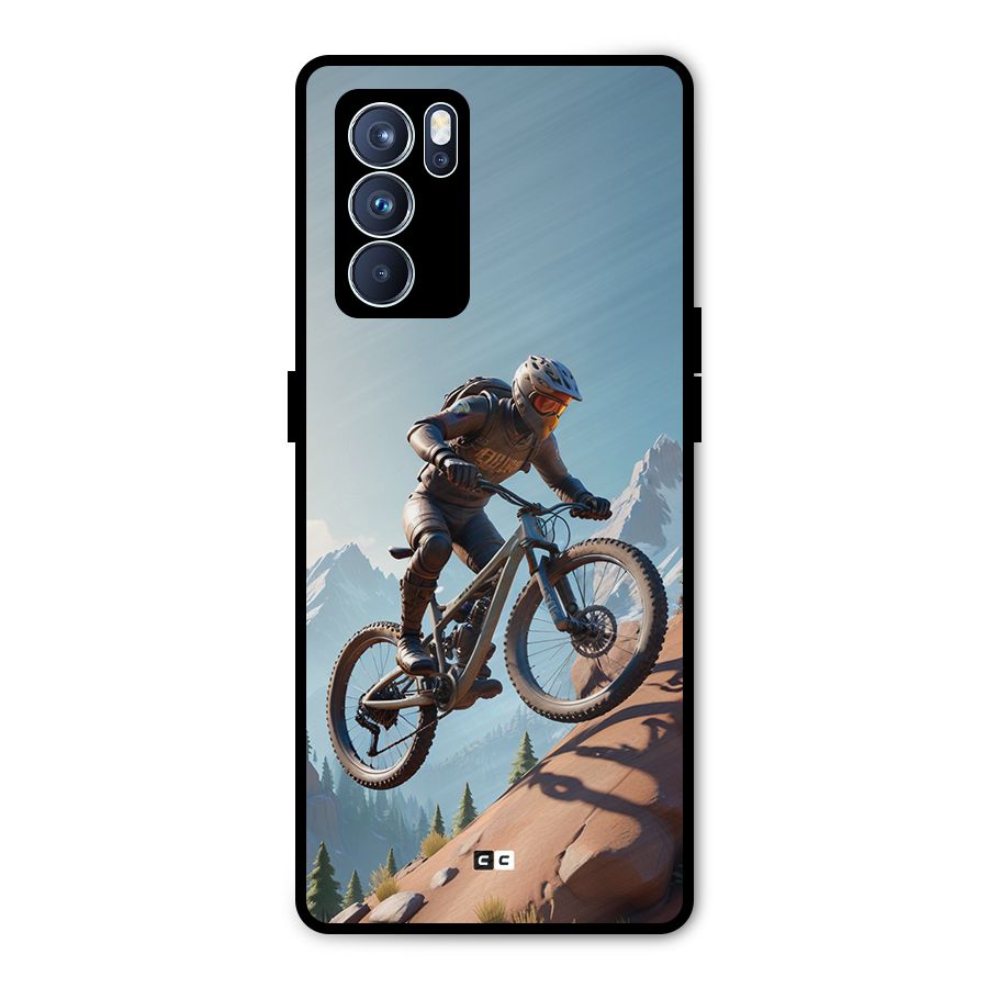 Mountain Rider Metal Back Case for Oppo Reno6 Pro 5G