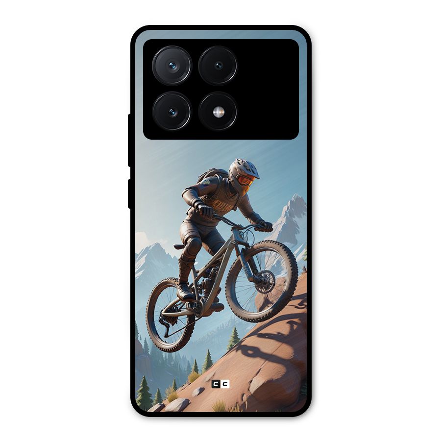 Mountain Rider Metal Back Case for Poco X6 Pro