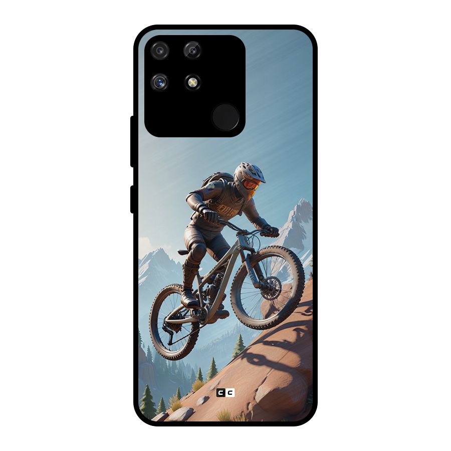 Mountain Rider Metal Back Case for Realme Narzo 50A