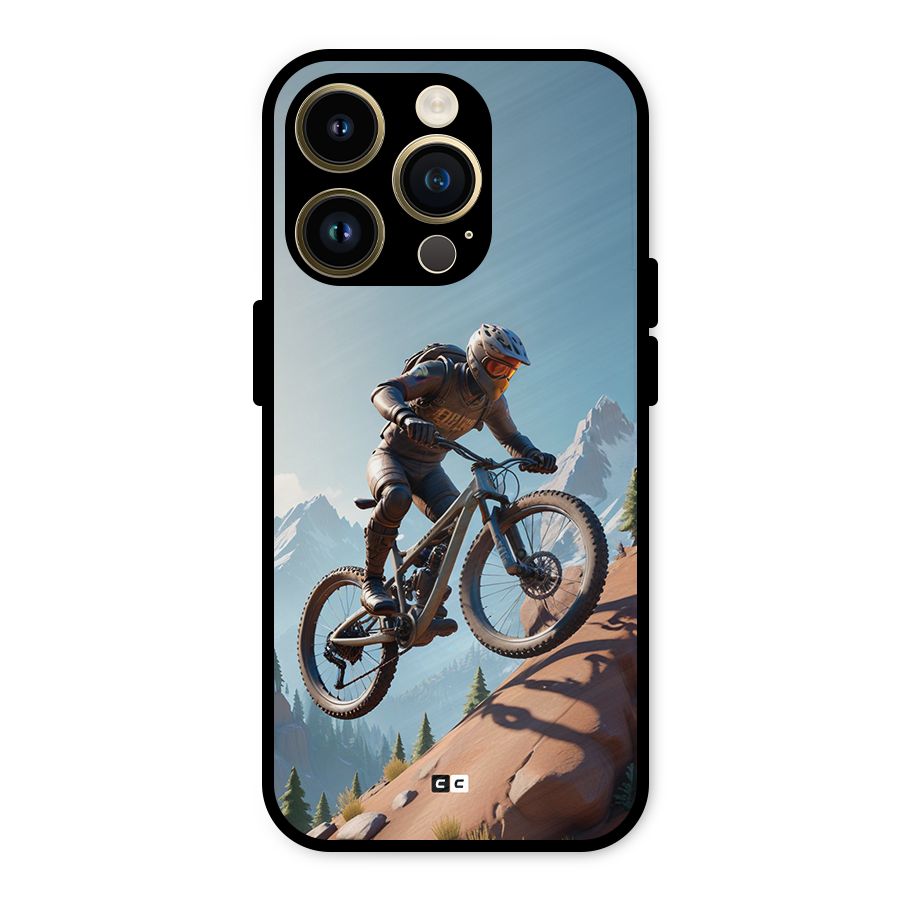 Mountain Rider Metal Back Case for iPhone 14 Pro