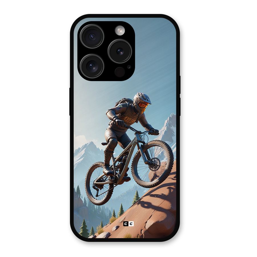 Mountain Rider Metal Back Case for iPhone 15 Pro