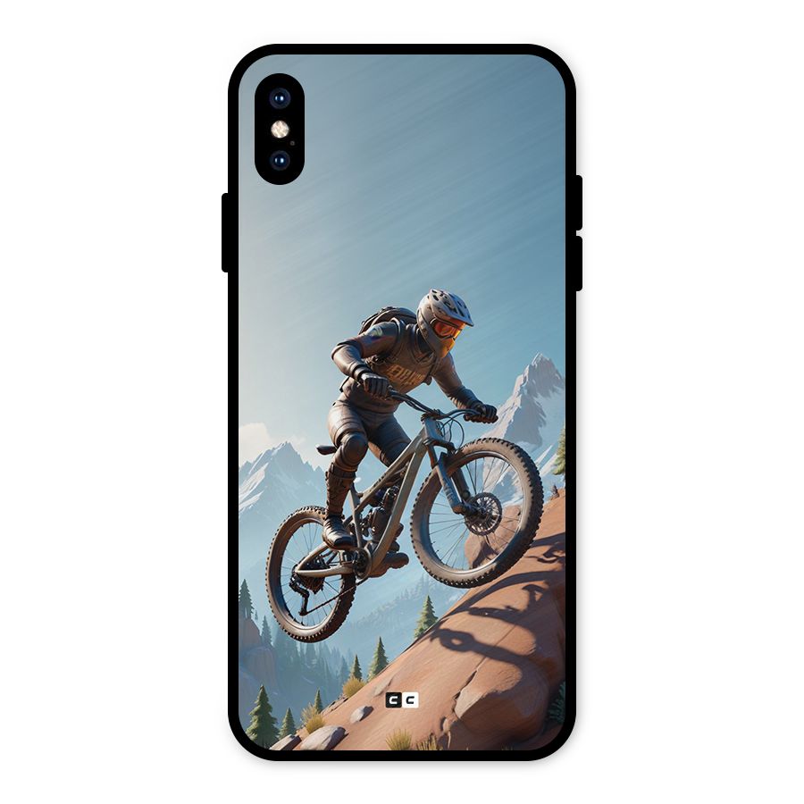 Mountain Rider Metal Back Case for iPhone XS Max