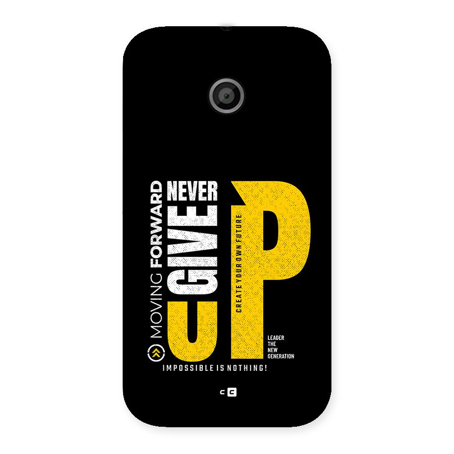 Moving Forward Back Case for Moto E