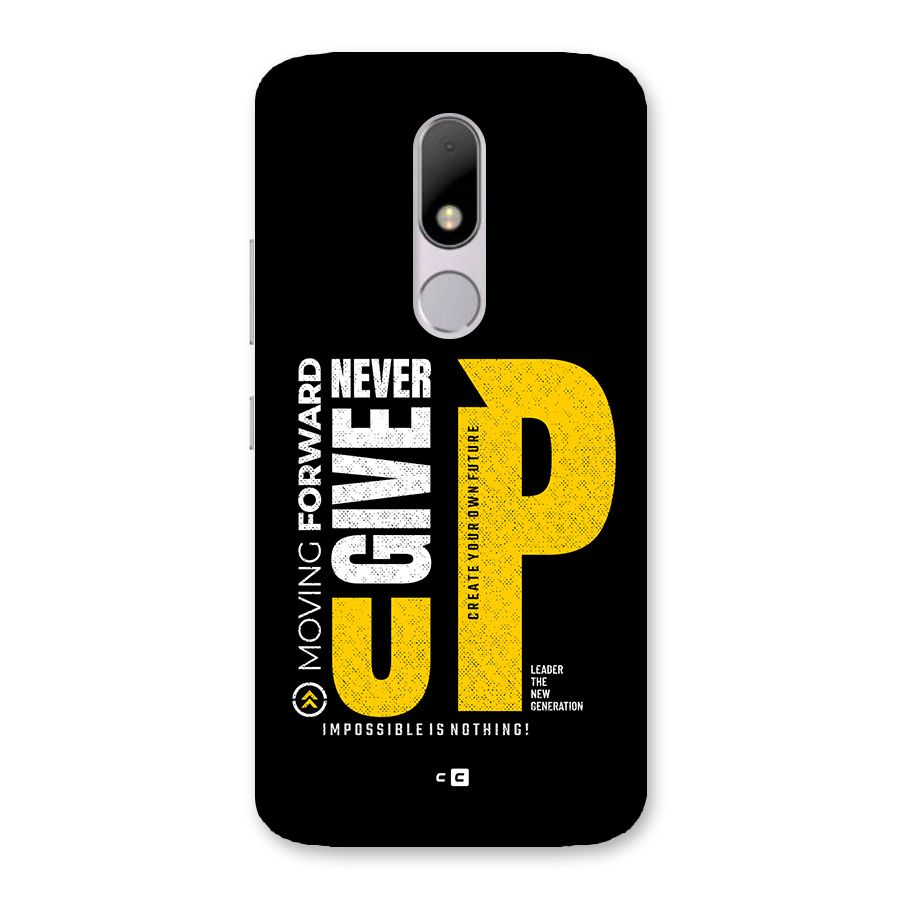Moving Forward Back Case for Moto M