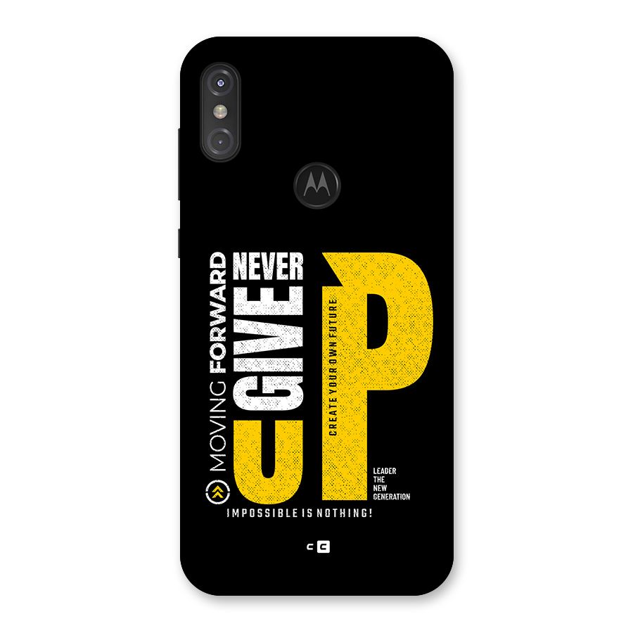 Moving Forward Back Case for Motorola One Power