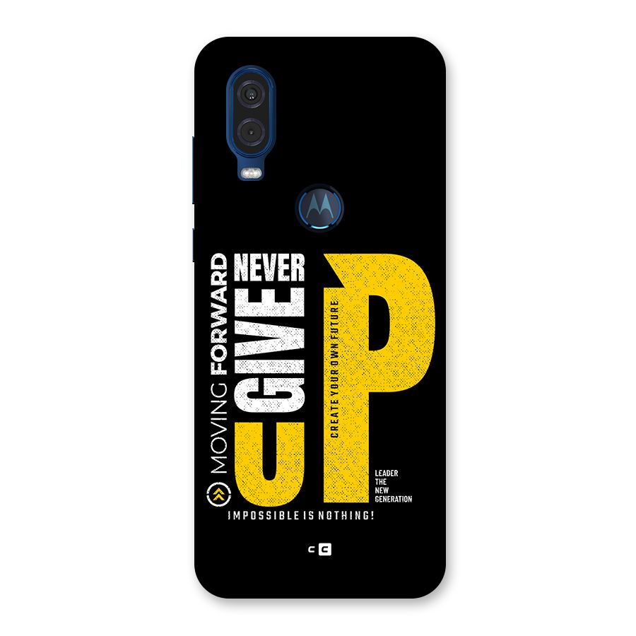 Moving Forward Back Case for Motorola One Vision