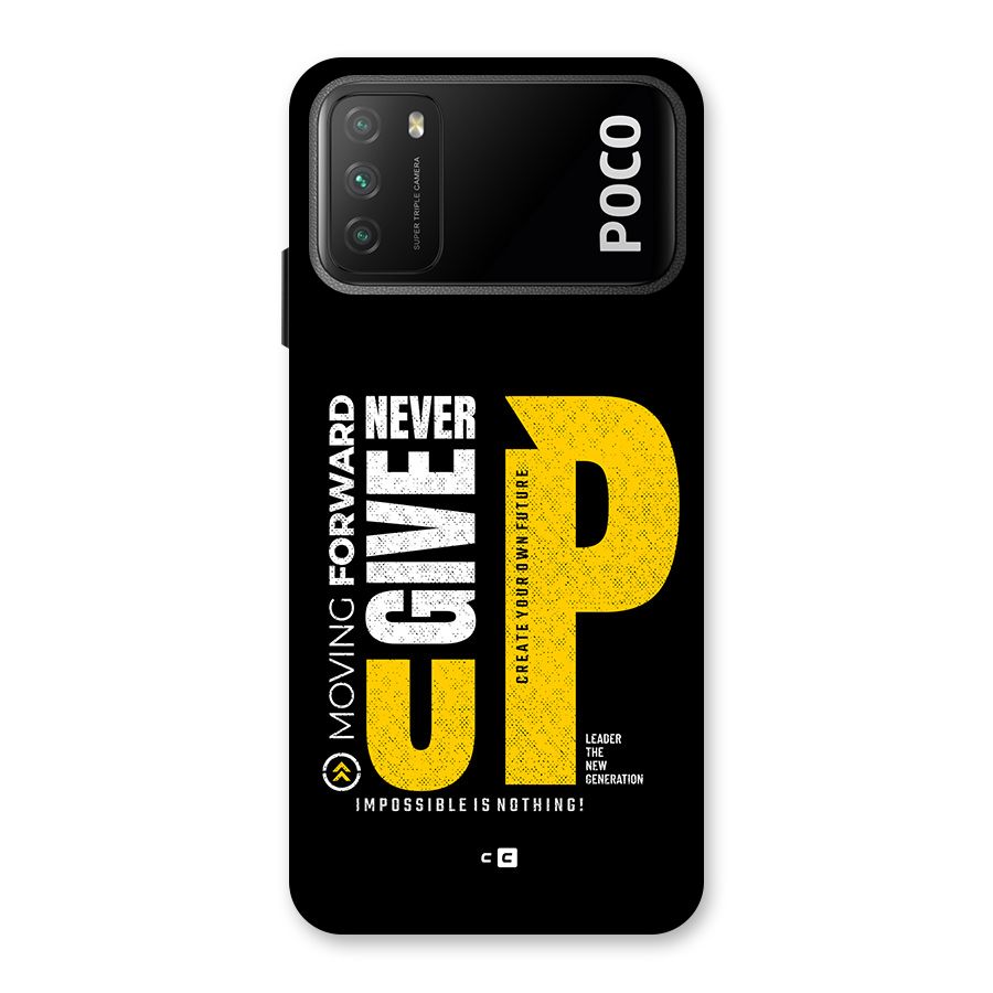 Moving Forward Back Case for Poco M3