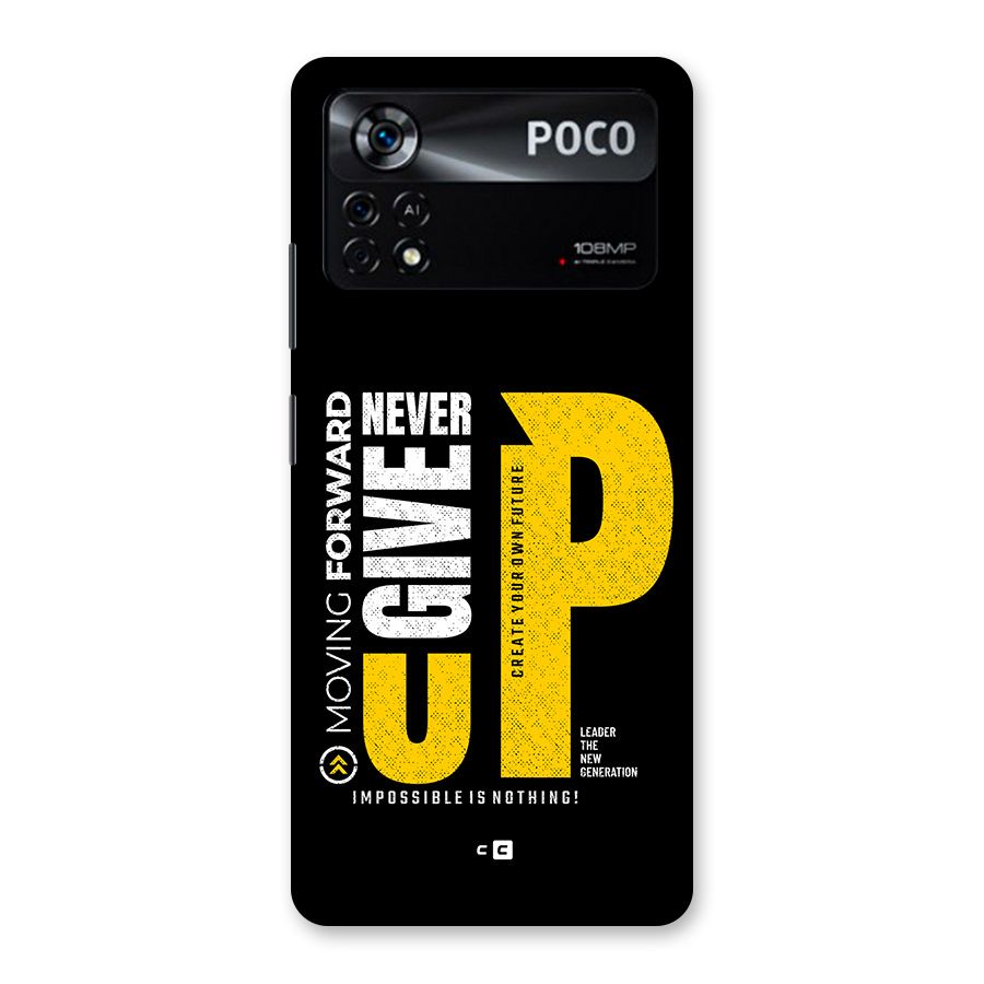 Moving Forward Back Case for Poco X4 Pro 5G