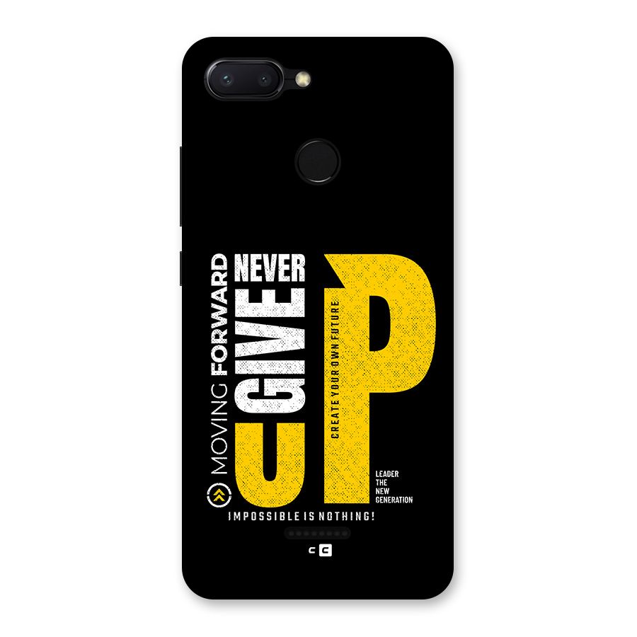 Moving Forward Back Case for Redmi 6