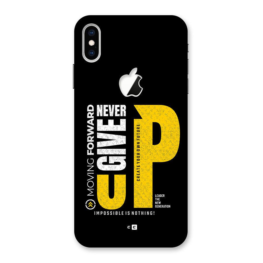 Moving Forward Back Case for iPhone XS Max Apple Cut